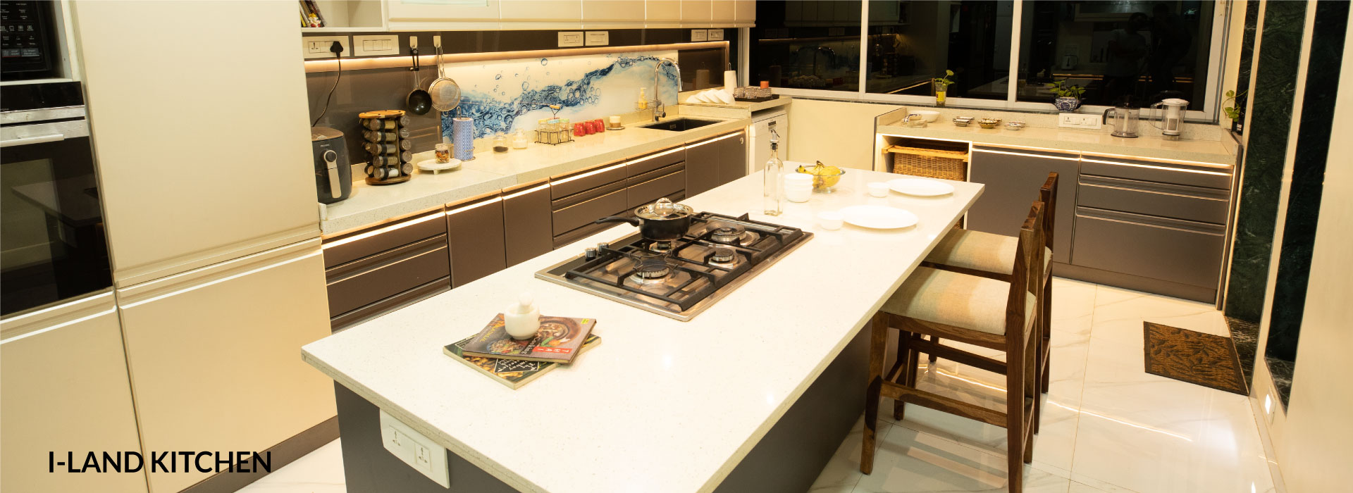 I-Land-Kitchen Modular Kitchen | Promkraft Interior